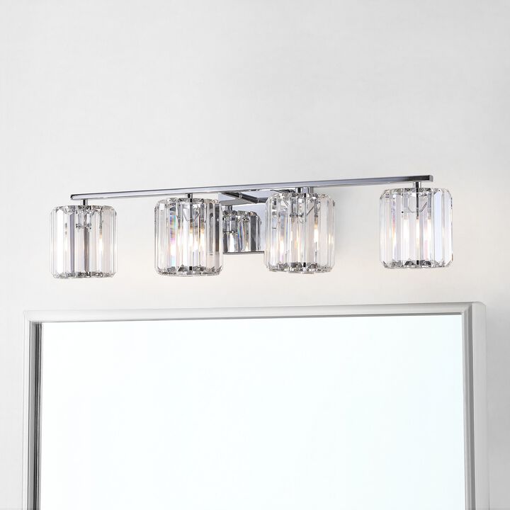 Coco Prism Vintage Metal/Glass Classic Glam LED Vanity Light