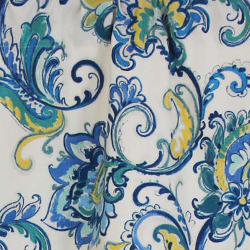 Sconset Rega Style 3" Rod Pocket Valance 50" x 17" Cornflower by RLF Home