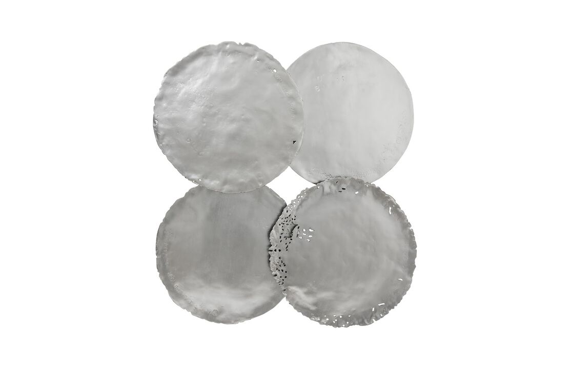 Cast Oil Drum Wall Discs Set of 4