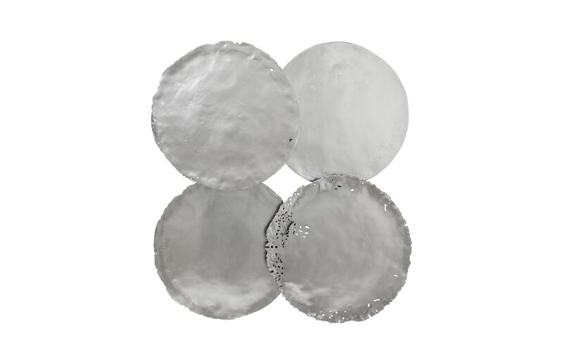 Cast Oil Drum Wall Discs Set of 4