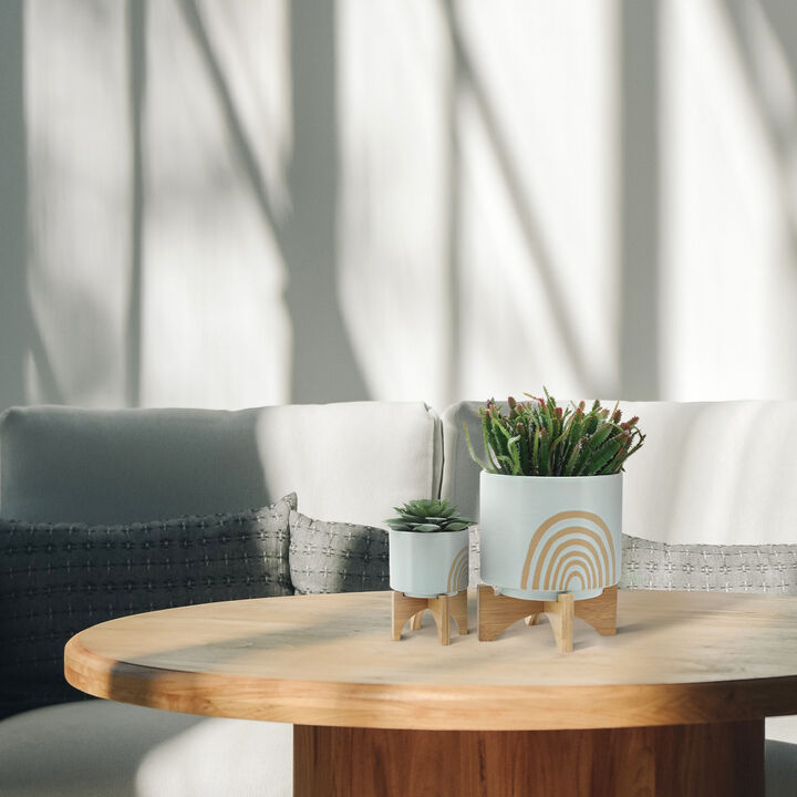 Arch Planter with Stand, Mint Set