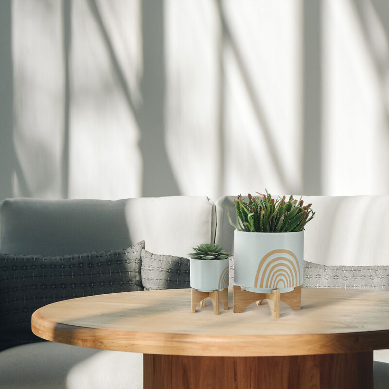 Arch Planter with Stand, Mint Set