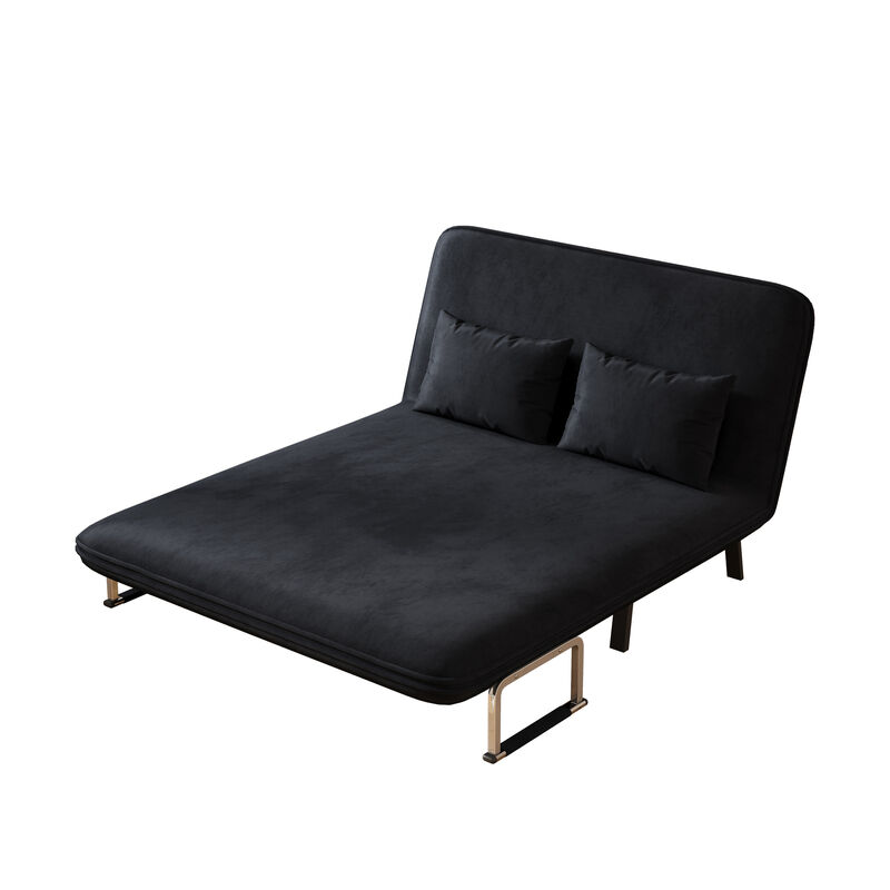 Merax Tri-Fold Sleeper Sofa  Loveseat with Adjustable Backrest