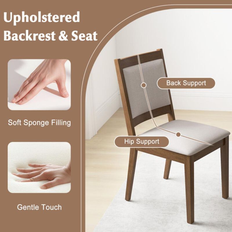 Modern Upholstered Dining Chairs Set of 2 for Kitchen or Dining Room Comfort and Style
