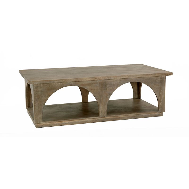 Alex Hamilton Archie Solid Wood Coffee Table in North Creek Brown