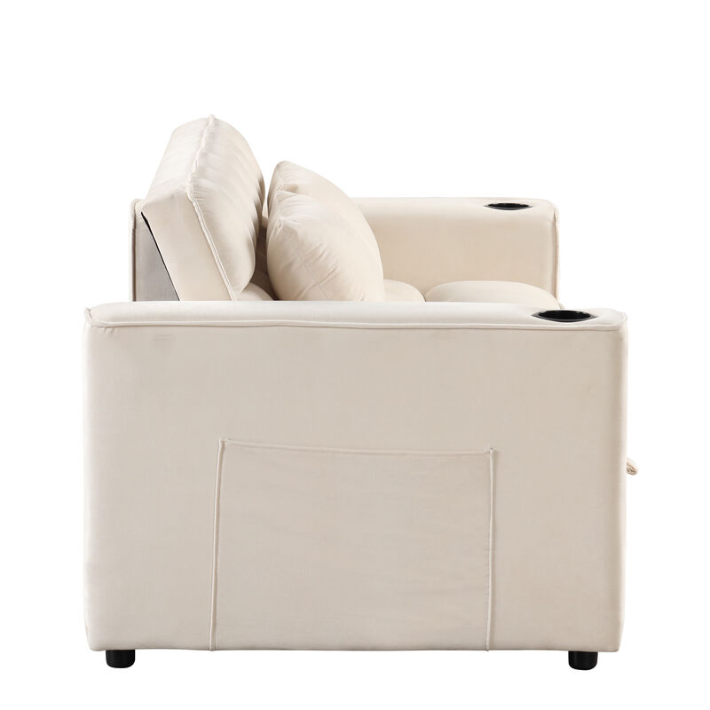 Merax 4-1 Multi-Functional Sofa Bed with Cup Holder