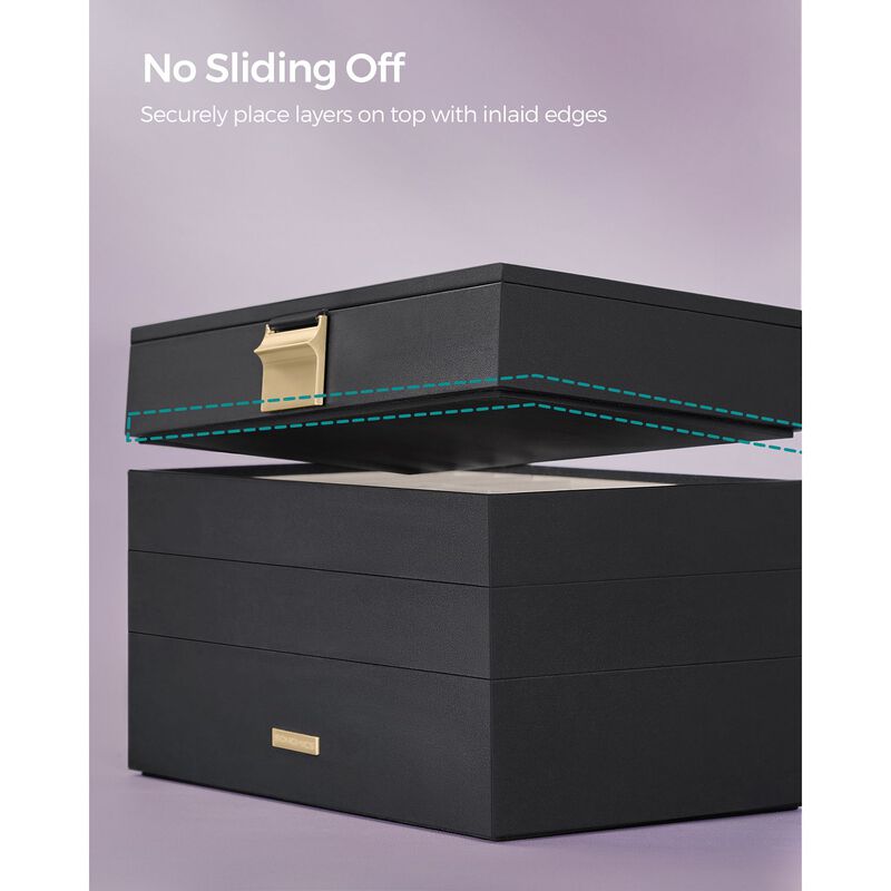 4-Tier Stackable Jewelry Trays for Organized Accessory Storage