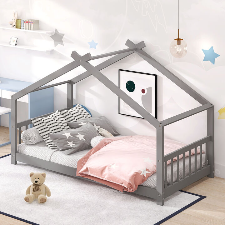 Merax House Bed Wood Bed