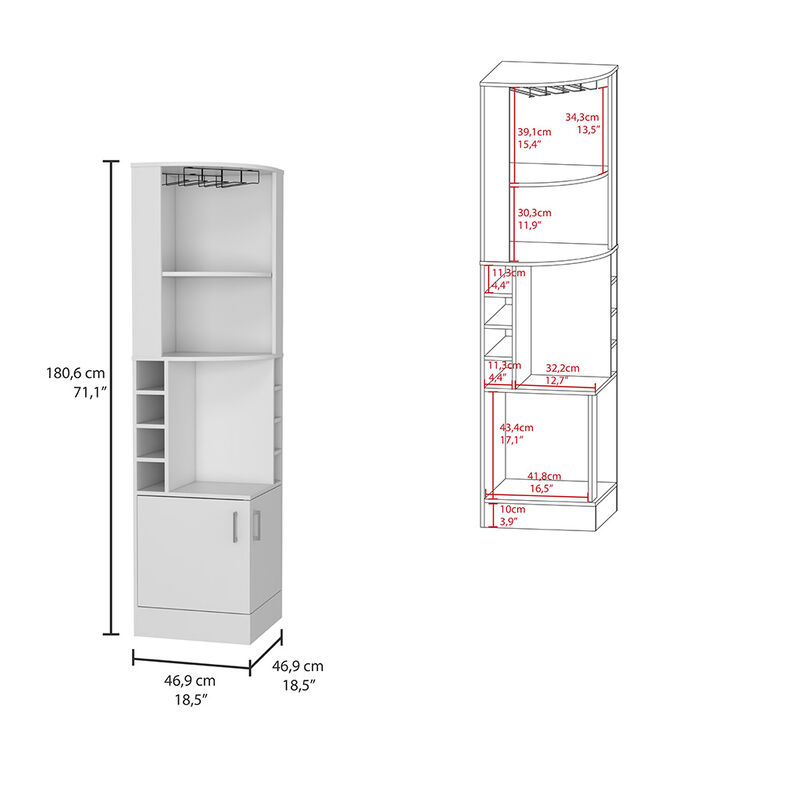 Bar Cabinet Papprika, Living Room, White