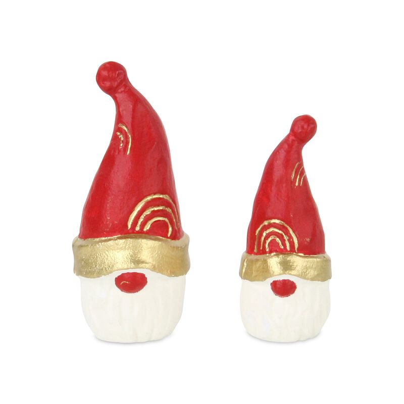Santa Gnome Cast Iron Table Decor
