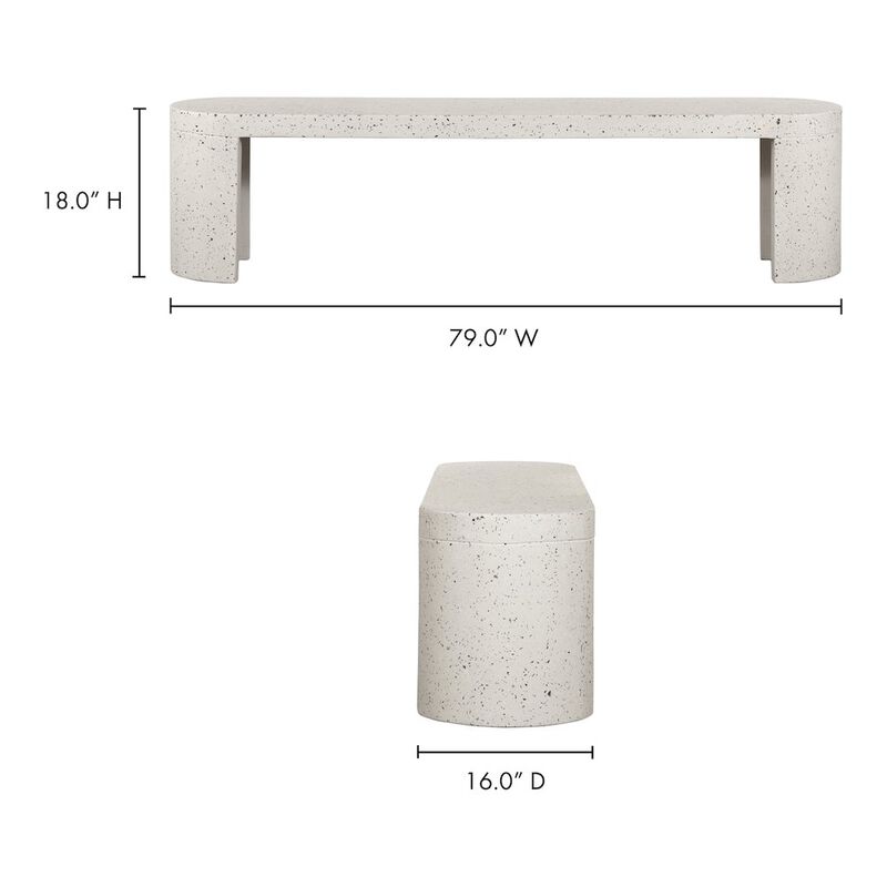 Moe's Home Collection Lyon Outdoor Bench