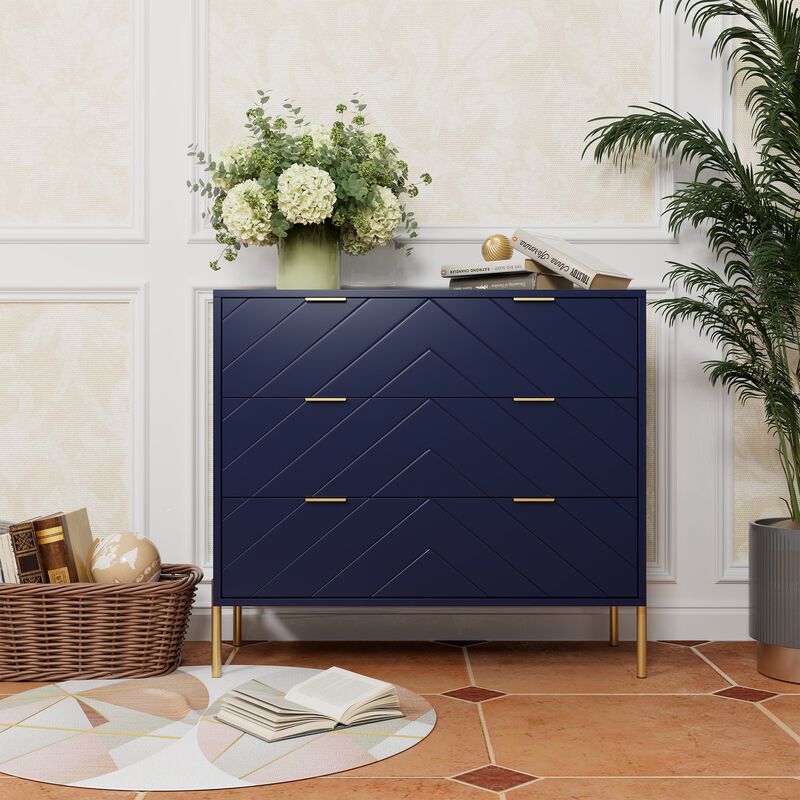 3-Drawer Dresser Chest Cabinet