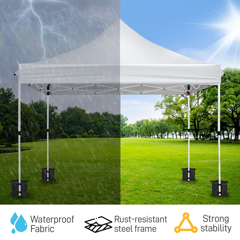 Pop-Up Canopy with 4 Sandbags for Outdoor Events and Shade