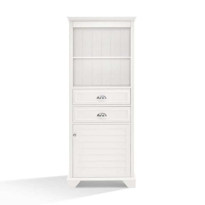Crosley Furniture Lydia Tall Cabinet White