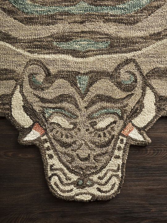 Feroz FER01 Silver 4' x 6' Rug