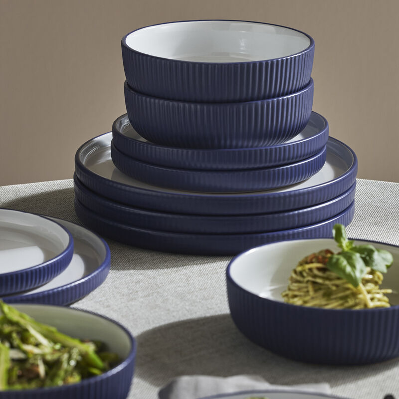 Christian Siriano Laro Stoneware 24 Piece Dinnerware Set