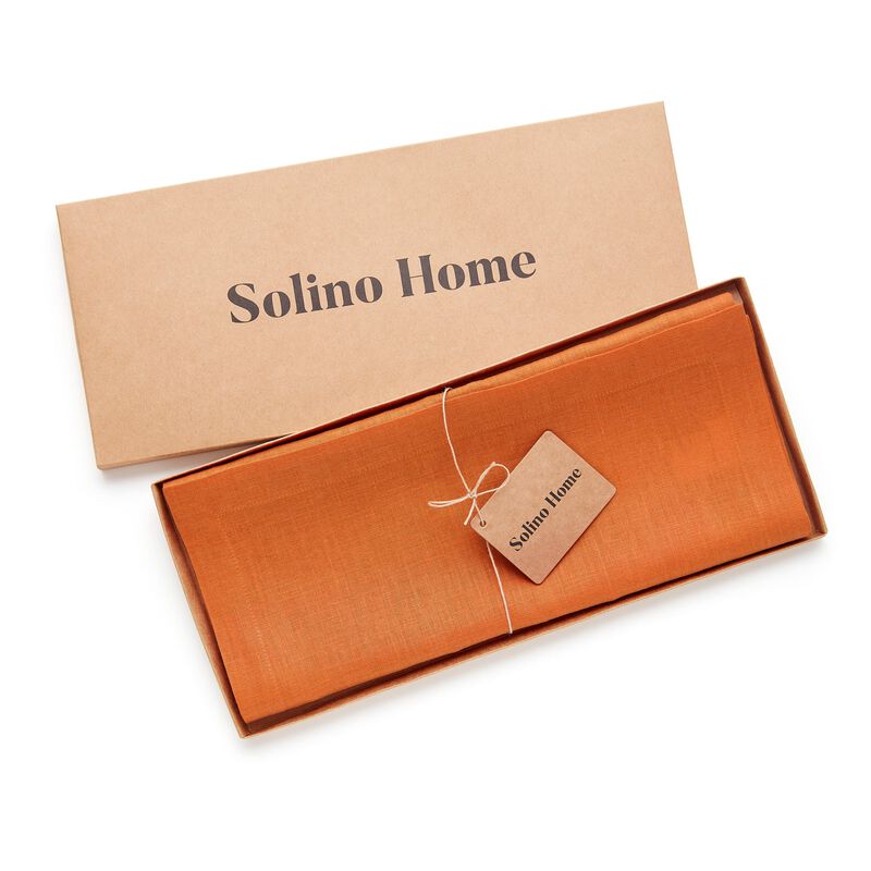 Solino Home 100% Pure Linen Table Runner | Fete for Valentine;s