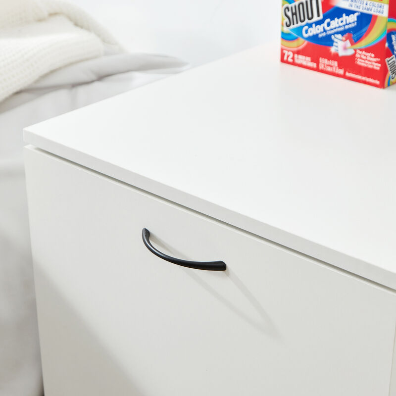 Yak About It® Hidden Laundry College Cabinet - White