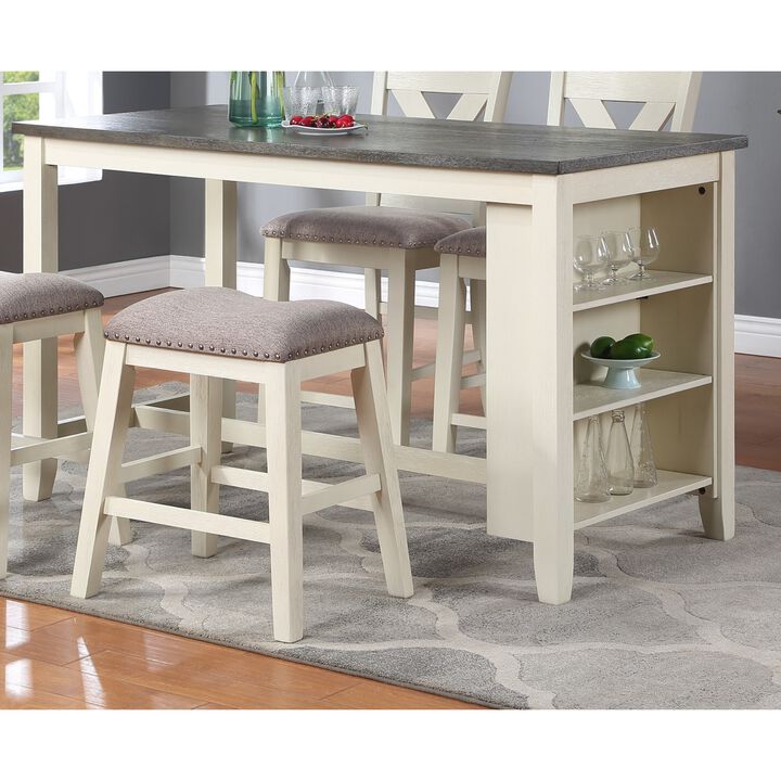 Contemporary Dining Chairs Set of 2 with Wooden Seat