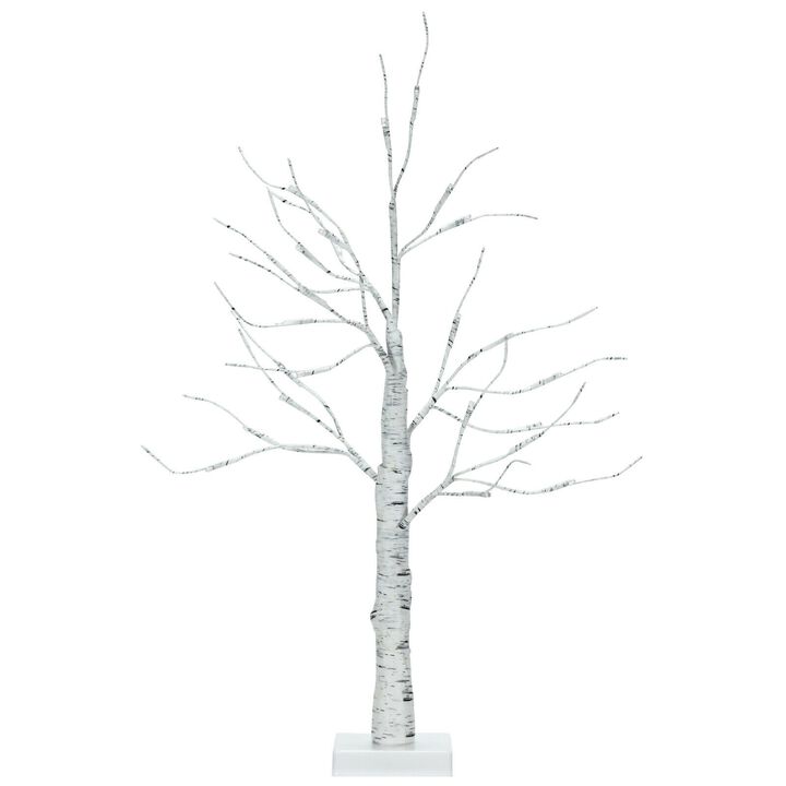 Pre-lit White Twig Birch Tree Battery Powered for Christmas Holiday