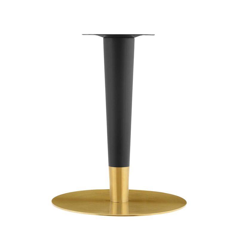 Modway - Zinque 40" Artificial Marble Dining Table Gold Black
