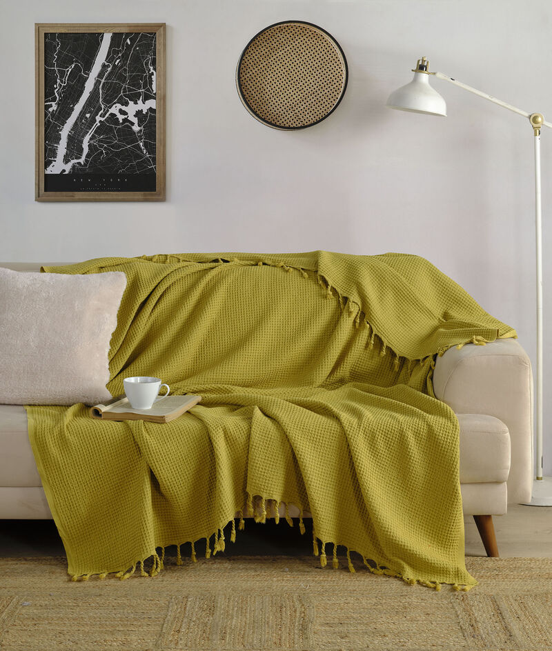 Textile Muslin Plain Cotton Twin Coverlet