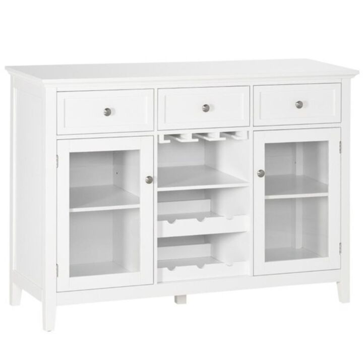 Kitchen Sideboard Buffet, Storage Cabinet & Coffee Bar Organizer with Shelves and Drawers