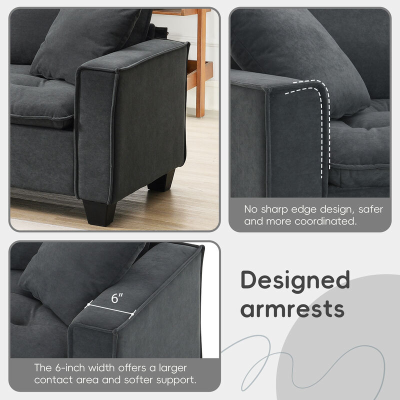 Merax Modern Convertible Sectional Sofa