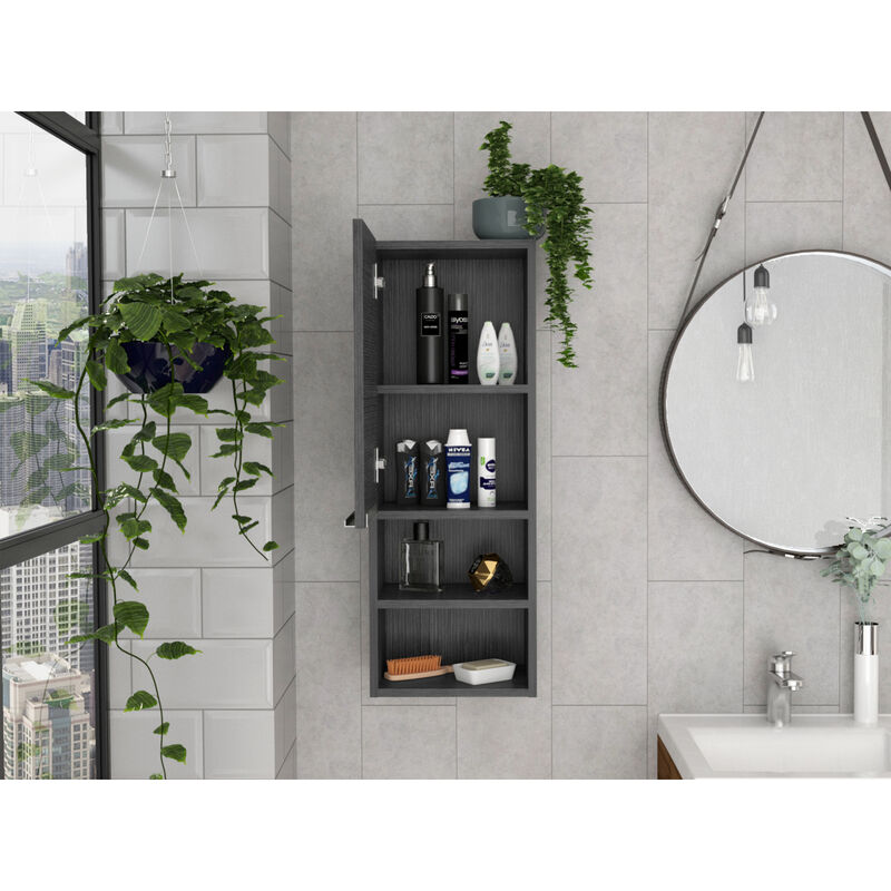 Kingston Rectangle 2-Shelf Medicine Cabinet Smokey Oak