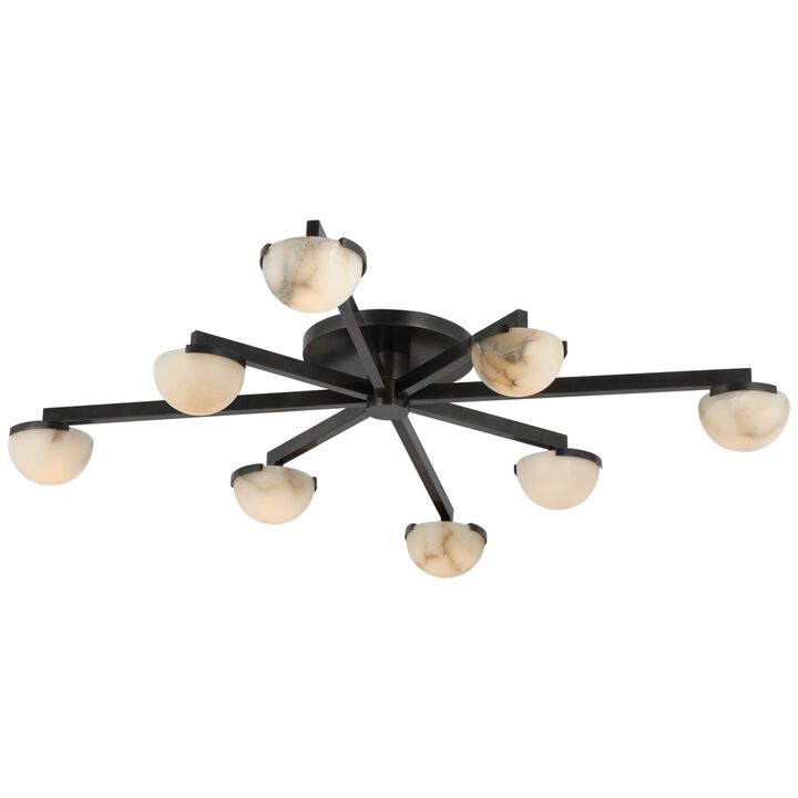 Pedra Large Staggered Arm Flush Mount