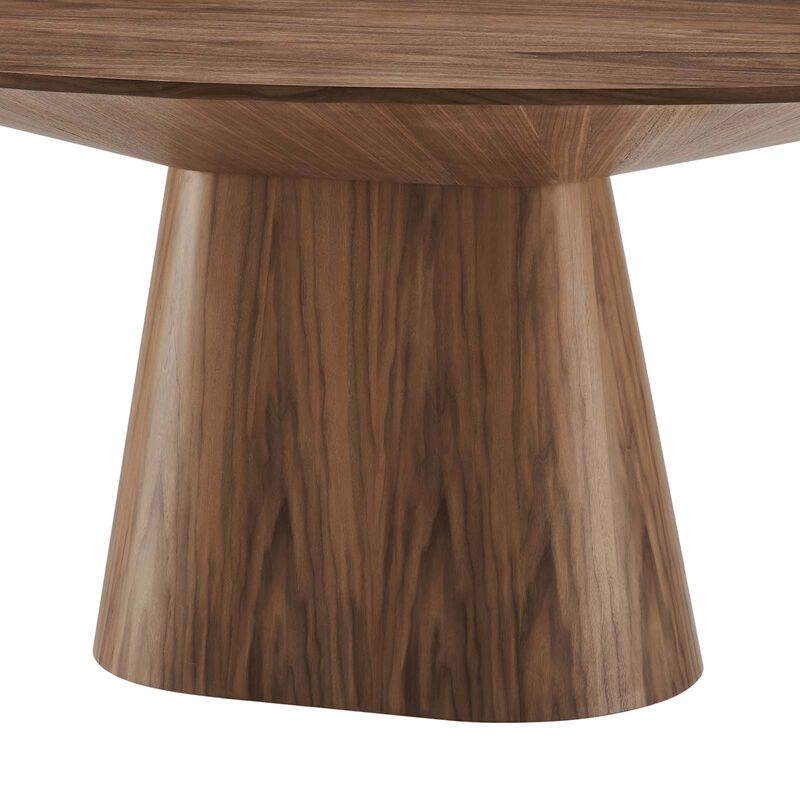 Modway - Provision 75" Oval Dining Table Walnut