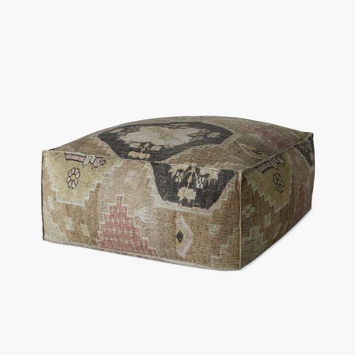 Poufs LPF0037 Taupe / Multi 36"W x 36"D x 17"H