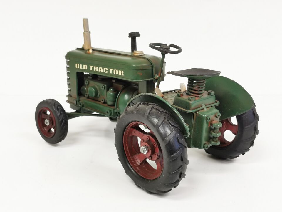 Green "Old Tractor" Metal Model