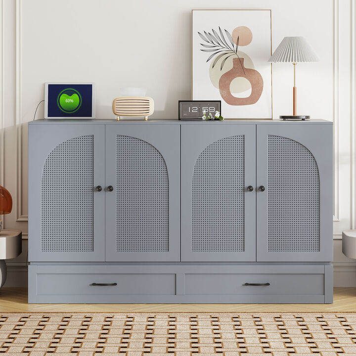 Merax Murphy Bed Cabinet with Drawers