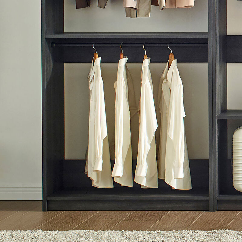 Prosper Gray Freestanding Walk in Wood Closet System
