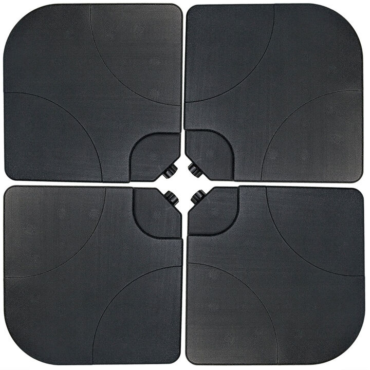 Sunnydaze Sand or Water Square Cantilever Offset Patio Umbrella Base Plates