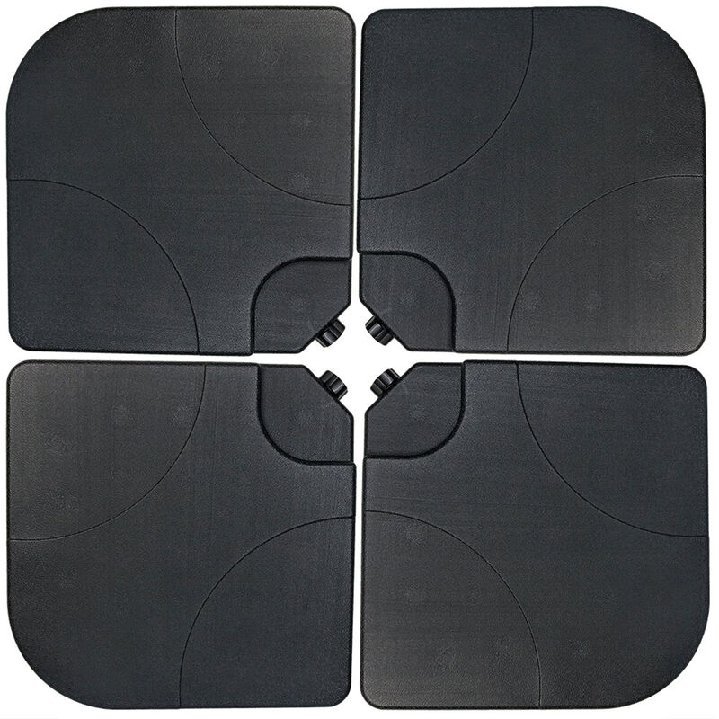 Sunnydaze Sand or Water Square Cantilever Offset Patio Umbrella Base Plates