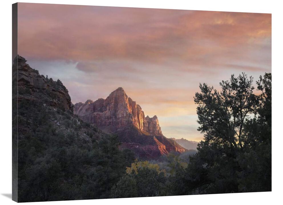 The Watchman, Zion National Park, Utah-Canvas Art-40x30