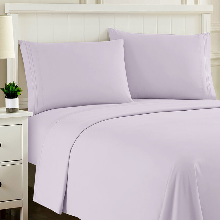 5 Piece Sheet Set, Ultra Soft 1800 Series Collection - Split King, Royal Blue