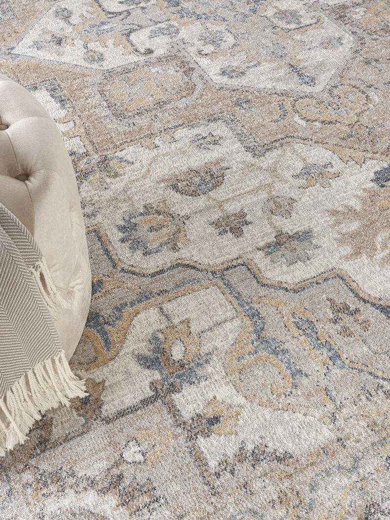 Astra Machine Washable ASW12 Silver/Gray 7'10" x 10' Rug