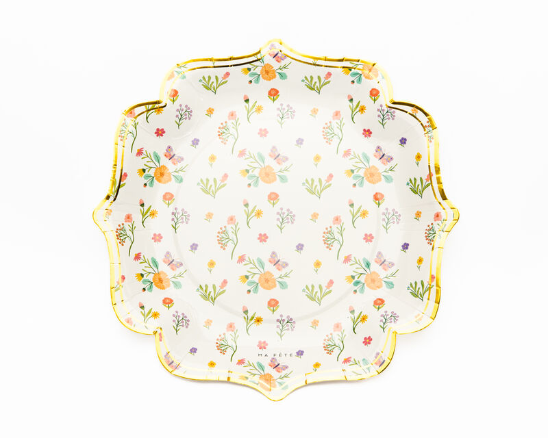 Ma Fete Tea Party Paper Dinner Plates, 10.5" (8)