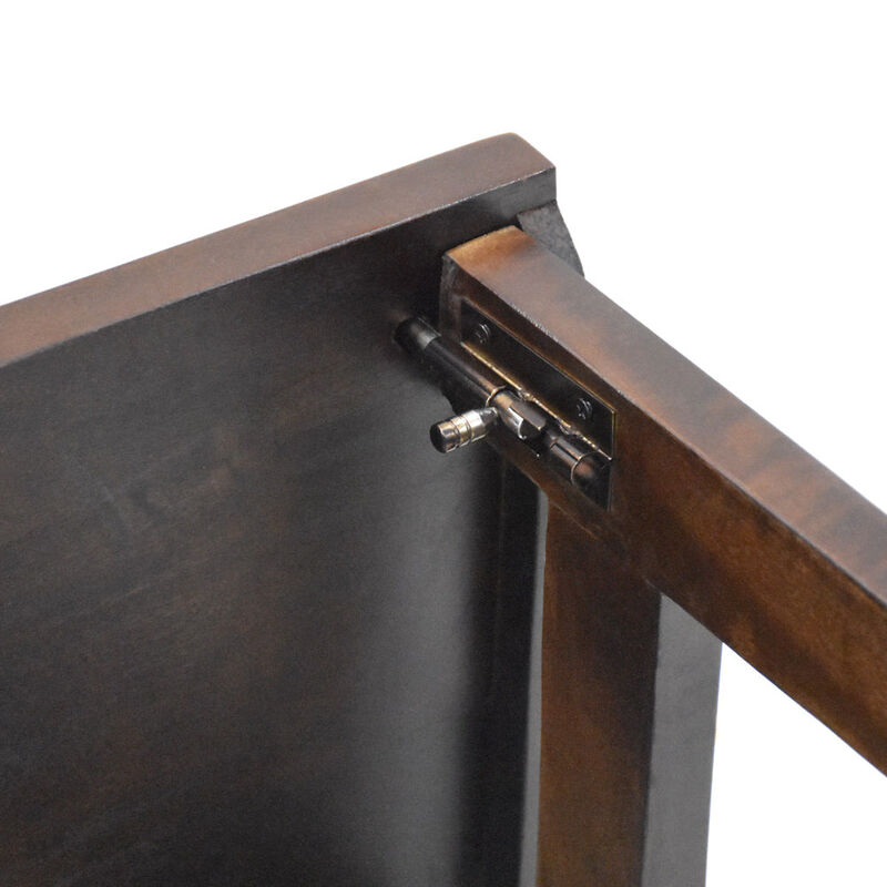 Handmade 100% Mango Wood Knock Down Dark Walnut Color Rectangular Shaped Indoor Study Table