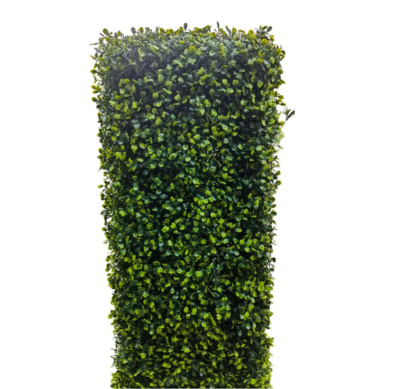 Premium Light Green Artificial Boxwood Hedge 30"L x 30"H Commercial Grade UV Resistant