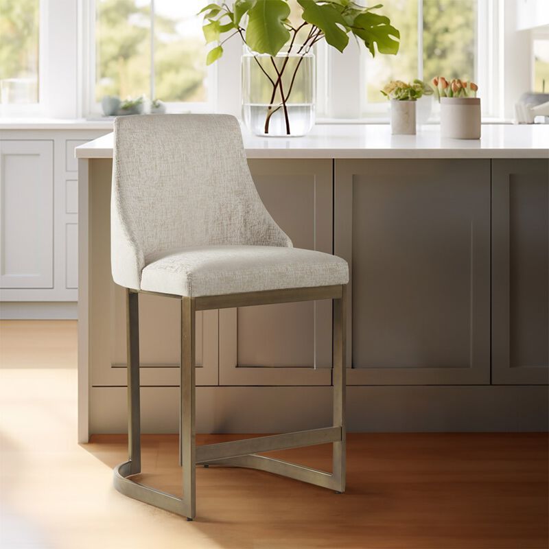 Gracie Mills Dillon Modern Upholstered Counter Stool