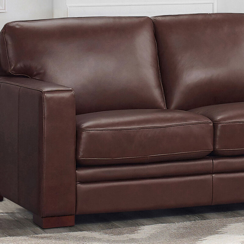 Dillon Top Grain Leather Loveseat
