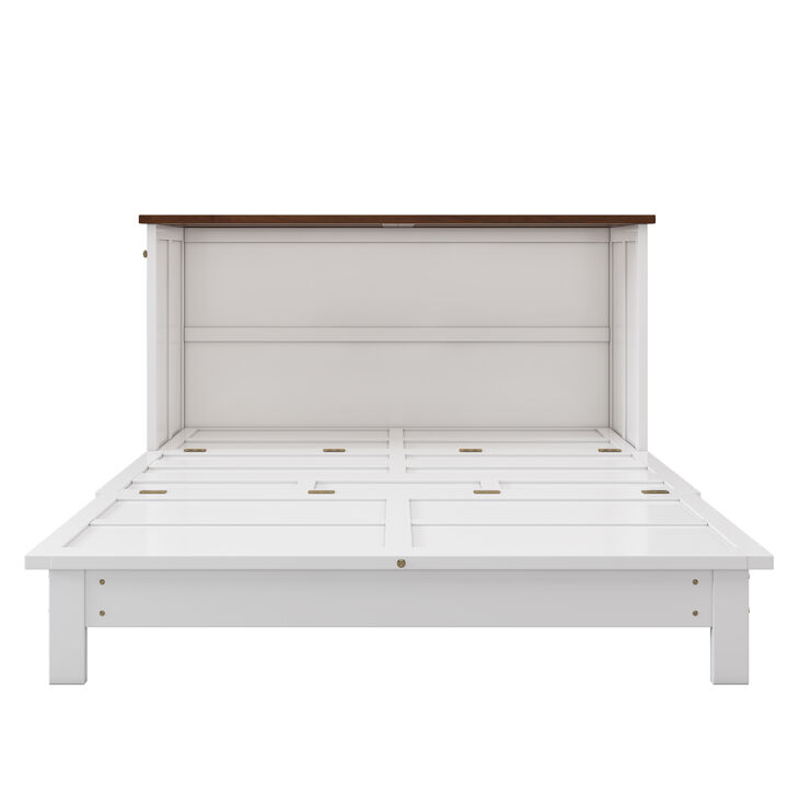 Merax Murphy Bed Cabinet with Charging Station