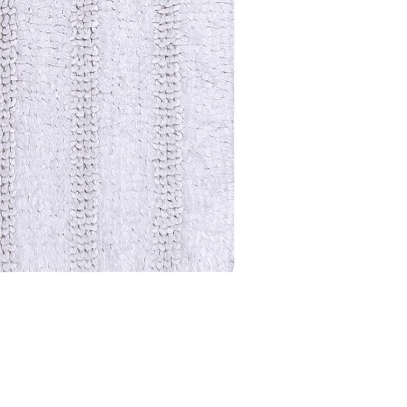 Knightsbridge Linear 220 GSF Reversible Bath Rug 17 x 24 - White