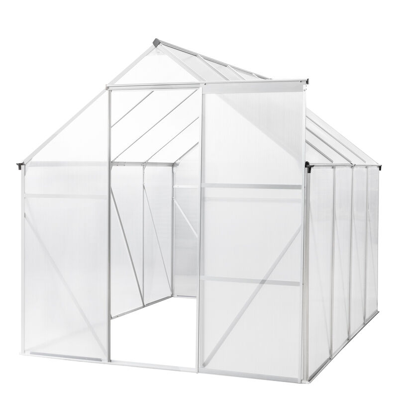 Hybrid Polycarbonate Greenhouse Durable & Weather-Resistant Garden Greenhouse for Year-Round Plant Growth
