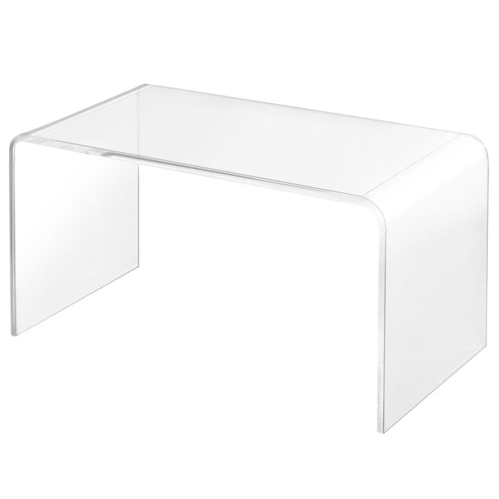 32" Long Acrylic End Side Table/Living Room Table for Indoor or Outdoor