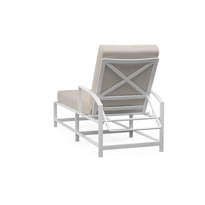 Bristol Chaise in Canvas Flax w/ Self Welt